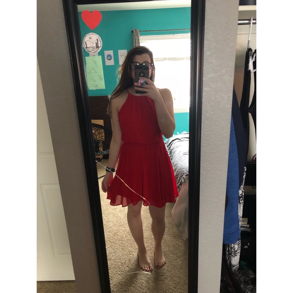 Red dress